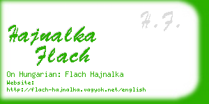 hajnalka flach business card